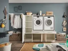 Waschmaschinenumbauschrank >LAUNDREEZY< in...