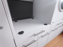 Waschmaschinenumbauschrank >LAUNDREEZY< in weiß - 185x162x67,5 (BxHxT)