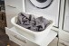 Waschmaschinenumbauschrank >LAUNDREEZY< in weiß - 185x200x67,5 (BxHxT)
