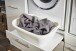 Waschmaschinenumbauschrank >LAUNDREEZY< in weiß - 185x200x67,5 (BxHxT)