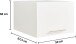 Waschmaschinenumbauschrank >LAUNDREEZY< in weiß - 235x200x67,5 (BxHxT)