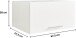Waschmaschinenumbauschrank >LAUNDREEZY< in weiß - 235x200x67,5 (BxHxT)