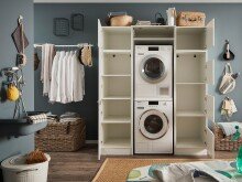 Waschmaschinenumbauschrank >LAUNDREEZY< in...