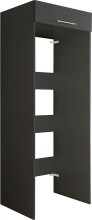Waschmaschinenumbauschrank >LAUNDREEZY< in anthrazit - 67,5x200x67,5 (BxHxT)
