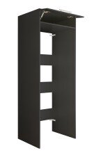 Waschmaschinenumbauschrank >LAUNDREEZY< in anthrazit - 67,5x200x67,5 (BxHxT)