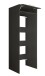 Waschmaschinenumbauschrank >LAUNDREEZY< in anthrazit - 67,5x200x67,5 (BxHxT)