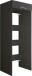 Waschmaschinenumbauschrank >LAUNDREEZY< in anthrazit - 67,5x200x67,5 (BxHxT)