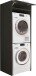 Waschmaschinenumbauschrank >LAUNDREEZY< in anthrazit - 67,5x200x67,5 (BxHxT)