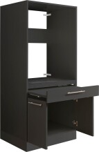 Waschmaschinenumbauschrank >LAUNDREEZY< in anthrazit - 67,5x162x67,5 (BxHxT)
