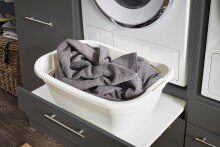 Waschmaschinenumbauschrank >LAUNDREEZY< in anthrazit - 67,5x162x67,5 (BxHxT)