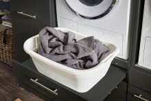 Waschmaschinenumbauschrank >LAUNDREEZY< in anthrazit - 67,5x162x67,5 (BxHxT)