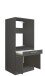 Waschmaschinenumbauschrank >LAUNDREEZY< in anthrazit - 67,5x162x67,5 (BxHxT)