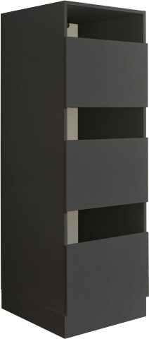 Wäscheschrank >LAUNDREEZY< in anthrazit, Holzwerkstoff - 50x162x67,5cm (BxHxT)