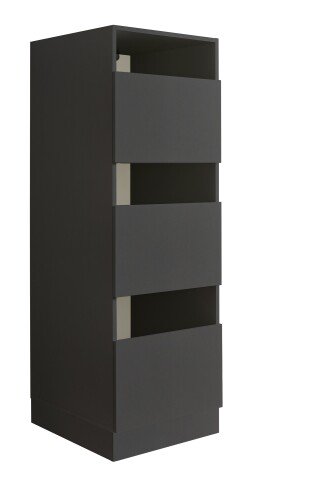 Wäscheschrank >LAUNDREEZY< in anthrazit, Holzwerkstoff - 50x162x67,5cm (BxHxT)