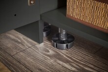 Wäscheschrank >LAUNDREEZY< in anthrazit, Holzwerkstoff - 50x162x67,5cm (BxHxT)