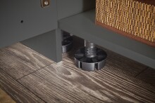 Wäscheschrank >LAUNDREEZY< in anthrazit, Holzwerkstoff - 50x162x67,5cm (BxHxT)