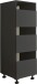 Wäscheschrank >LAUNDREEZY< in anthrazit, Holzwerkstoff - 50x162x67,5cm (BxHxT)