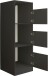 Wäscheschrank >LAUNDREEZY< in anthrazit, Holzwerkstoff - 50x162x67,5cm (BxHxT)