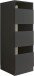 Wäscheschrank >LAUNDREEZY< in anthrazit, Holzwerkstoff - 50x162x67,5cm (BxHxT)