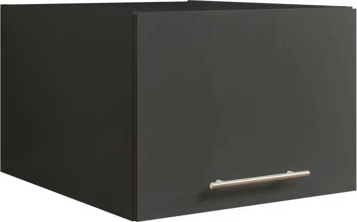 Aufsatzschrank >LAUNDREEZY< in anthrazit, Holzwerkstoff - 50x38x67,5cm (BxHxT)