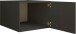 Aufsatzschrank >LAUNDREEZY< in anthrazit, Holzwerkstoff - 50x38x67,5cm (BxHxT)