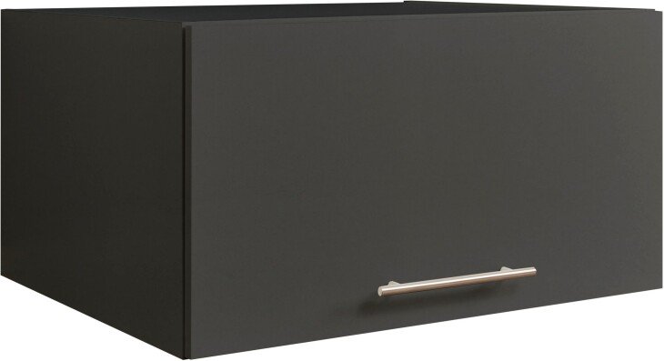 Aufsatzschrank >LAUNDREEZY< in anthrazit, Holzwerkstoff - 67,5x38x67,5cm (BxHxT)
