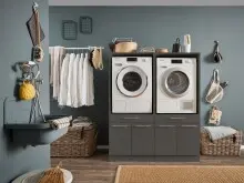 Waschmaschinenumbauschrank >LAUNDREEZY< in...