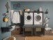 Waschmaschinenumbauschrank >LAUNDREEZY< in anthrazit - 135x162x67,5 (BxHxT)