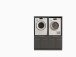 Waschmaschinenumbauschrank >LAUNDREEZY< in anthrazit - 135x162x67,5 (BxHxT)