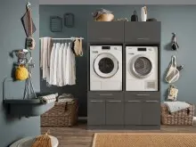 Waschmaschinenumbauschrank >LAUNDREEZY< in...