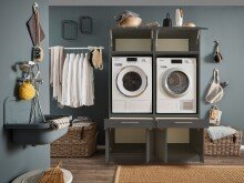 Waschmaschinenumbauschrank >LAUNDREEZY< in...