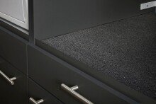 Waschmaschinenumbauschrank >LAUNDREEZY< in anthrazit - 135x200x67,5 (BxHxT)