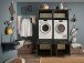 Waschmaschinenumbauschrank >LAUNDREEZY< in anthrazit - 135x200x67,5 (BxHxT)