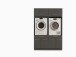 Waschmaschinenumbauschrank >LAUNDREEZY< in anthrazit - 135x200x67,5 (BxHxT)