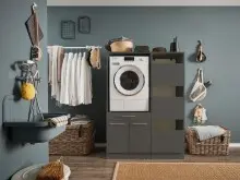 Waschmaschinenumbauschrank >LAUNDREEZY< in...