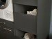 Waschmaschinenumbauschrank >LAUNDREEZY< in anthrazit - 117,5x162x67,5 (BxHxT)