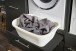 Waschmaschinenumbauschrank >LAUNDREEZY< in anthrazit - 117,5x162x67,5 (BxHxT)