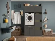 Waschmaschinenumbauschrank >LAUNDREEZY< in...