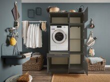 Waschmaschinenumbauschrank >LAUNDREEZY< in...