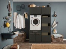 Waschmaschinenumbauschrank >LAUNDREEZY< in...