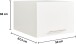 Waschmaschinenumbauschrank >LAUNDREEZY< in anthrazit - 117,5x200x67,5 (BxHxT)