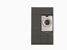 Waschmaschinenumbauschrank >LAUNDREEZY< in...