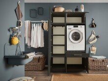 Waschmaschinenumbauschrank >LAUNDREEZY< in...