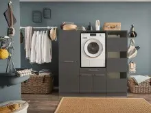 Waschmaschinenumbauschrank >LAUNDREEZY< in...