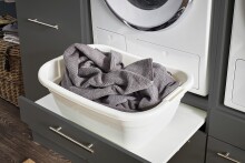 Waschmaschinenumbauschrank >LAUNDREEZY< in anthrazit - 167,5x162x67,5 (BxHxT)