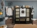 Waschmaschinenumbauschrank >LAUNDREEZY< in anthrazit - 167,5x162x67,5 (BxHxT)