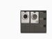 Waschmaschinenumbauschrank >LAUNDREEZY< in anthrazit - 185x162x67,5 (BxHxT)