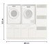 Waschmaschinenumbauschrank >LAUNDREEZY< in anthrazit - 185x162x67,5 (BxHxT)