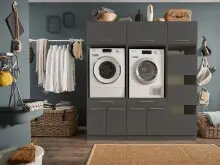 Waschmaschinenumbauschrank >LAUNDREEZY< in...