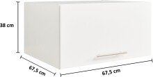 Waschmaschinenumbauschrank >LAUNDREEZY< in anthrazit - 185x200x67,5 (BxHxT)